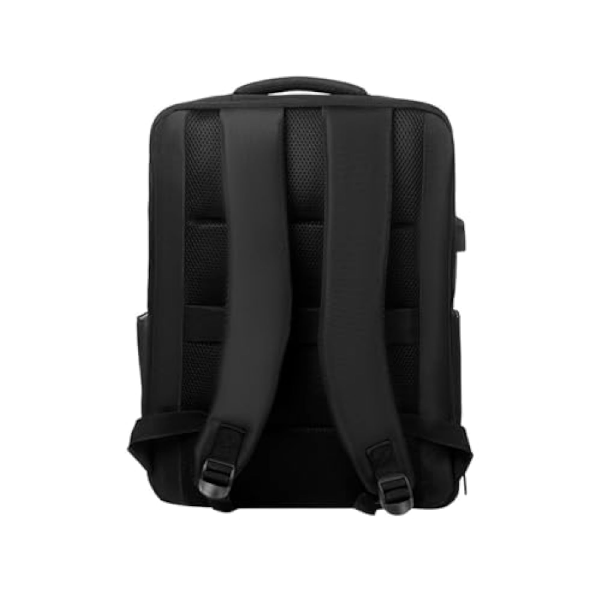 Waterproof Laptop Backpack with USB Charging Port, Casual Daypack, Black